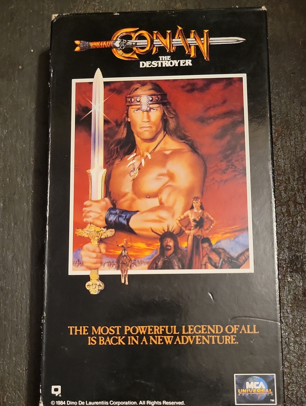 Universal Conan The Destroyer VHS - Black Red Gold